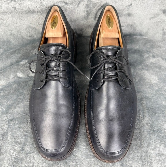 Leather Dress Shoes Mens Oxford Lace Up Black Classic‎ Casual Work main image 9
